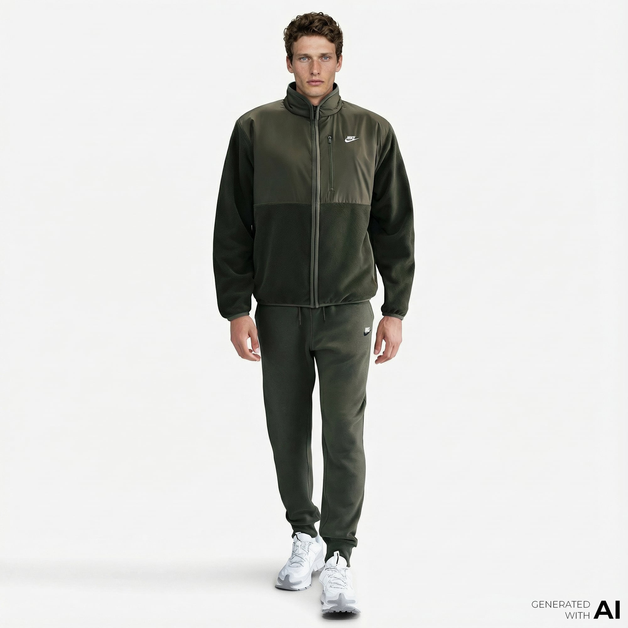  Nike Sportswear Club Winterized Erkek Yeşil Ceket