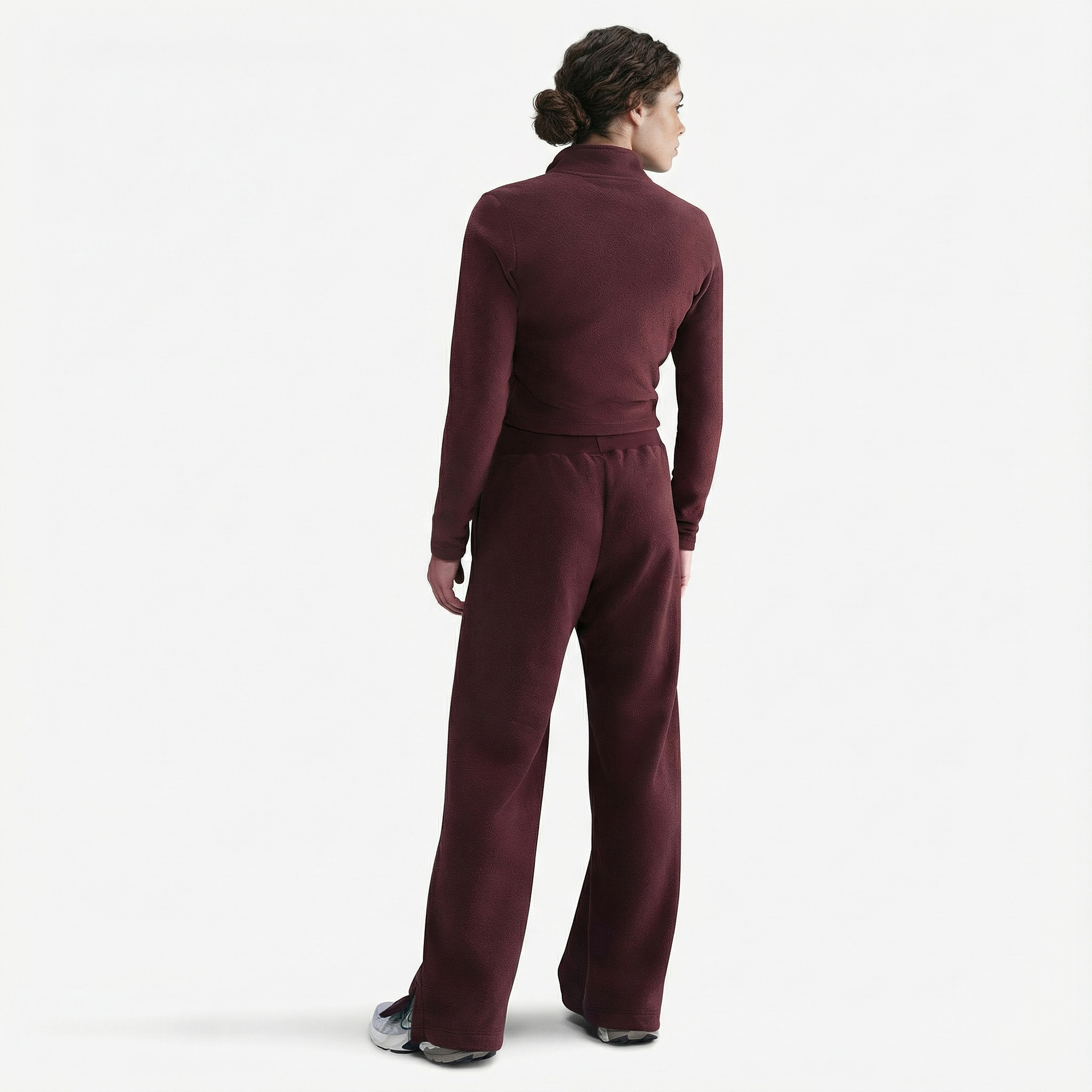 Nike Sportswear Phoenix Plush Kadın Bordo Eşofman Altı