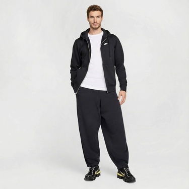  Nike Club Erkek Siyah Kapüşonlu Hoodie