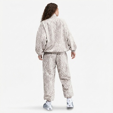  Nike Sportswear Woven Printed Kadın Gri Ceket