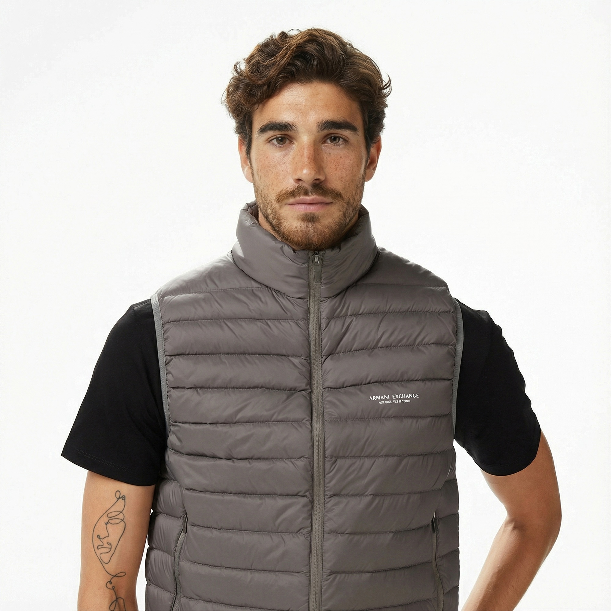 Armani Exchange Erkek Gri Yelek