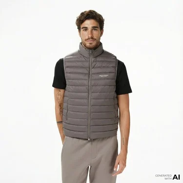  Armani Exchange Erkek Gri Yelek