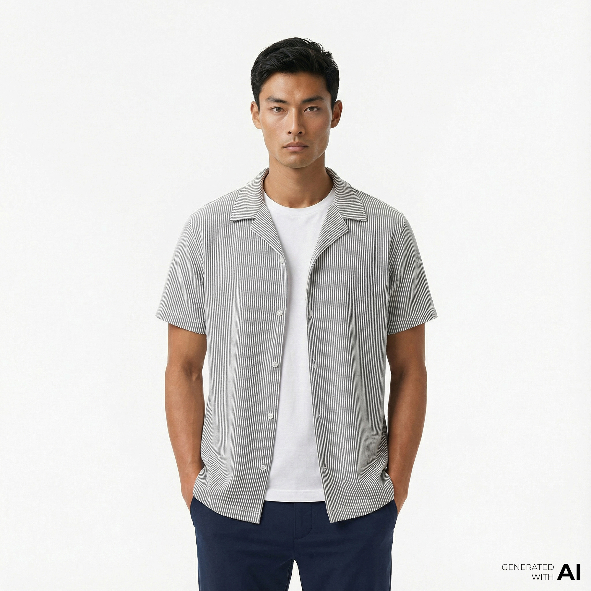  Nautica Erkek  Lacivert Gömlek