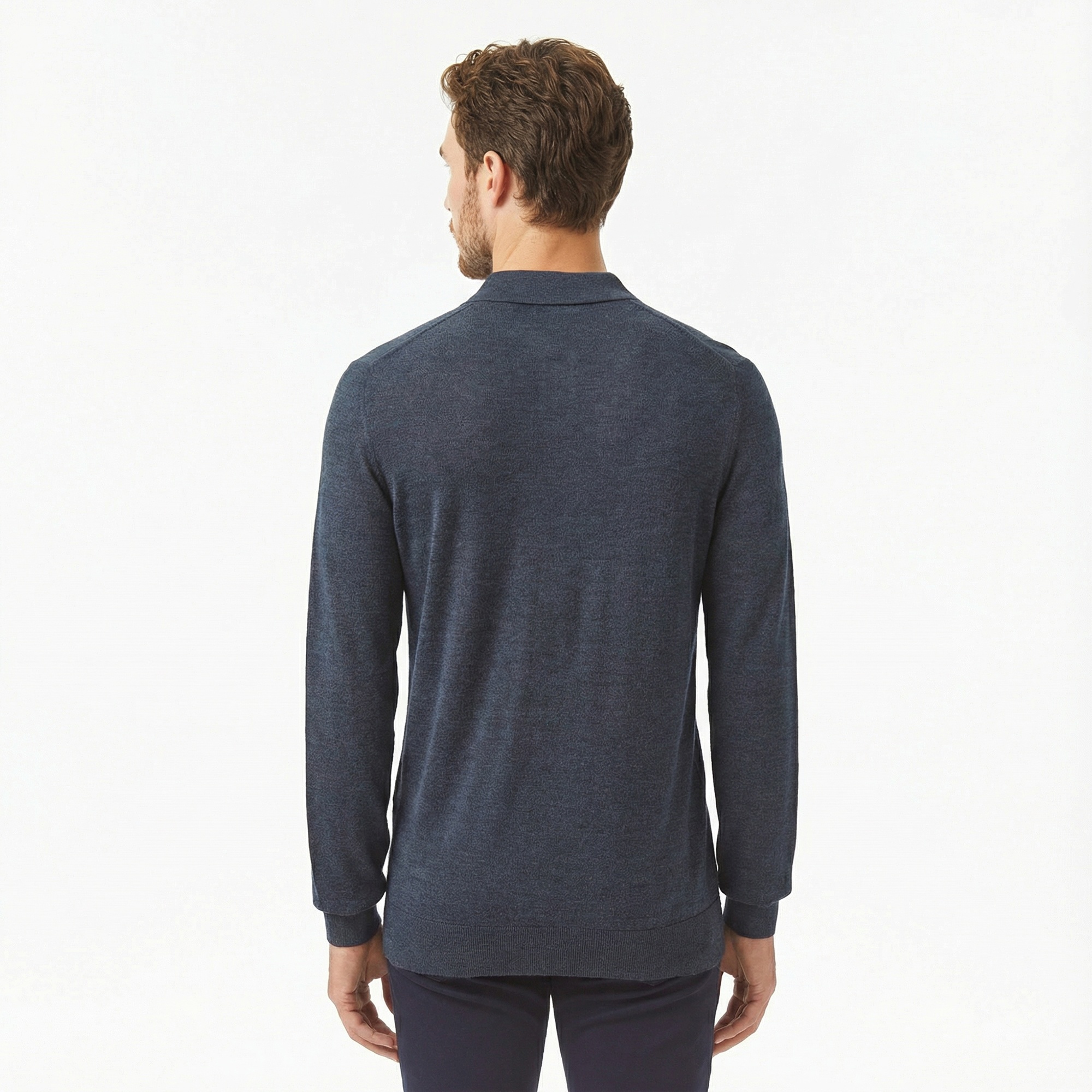 Lacoste Erkek Classic Fit Polo Yaka Lacivert Kazak