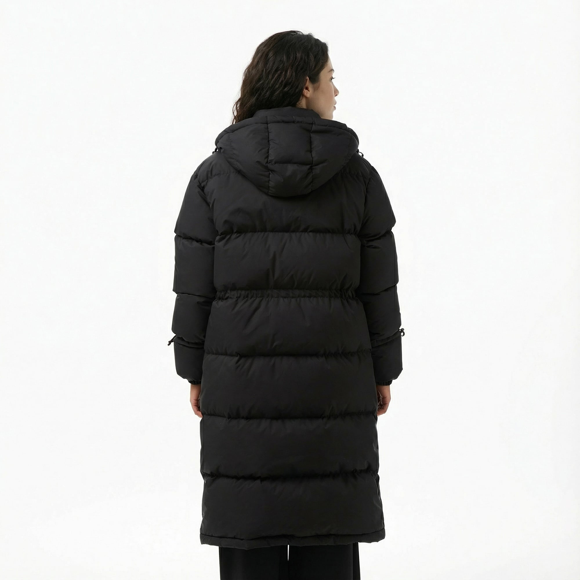 Lacoste Kadın Kapüşonlu Siyah Mont