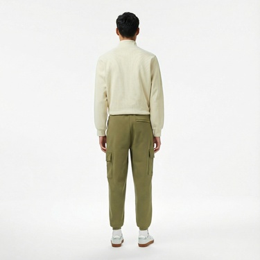  Lacoste Erkek Loose Fit Haki Eşofman Altı