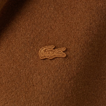  Lacoste Kadın Kapüşonlu Açık Kahverengi Mont
