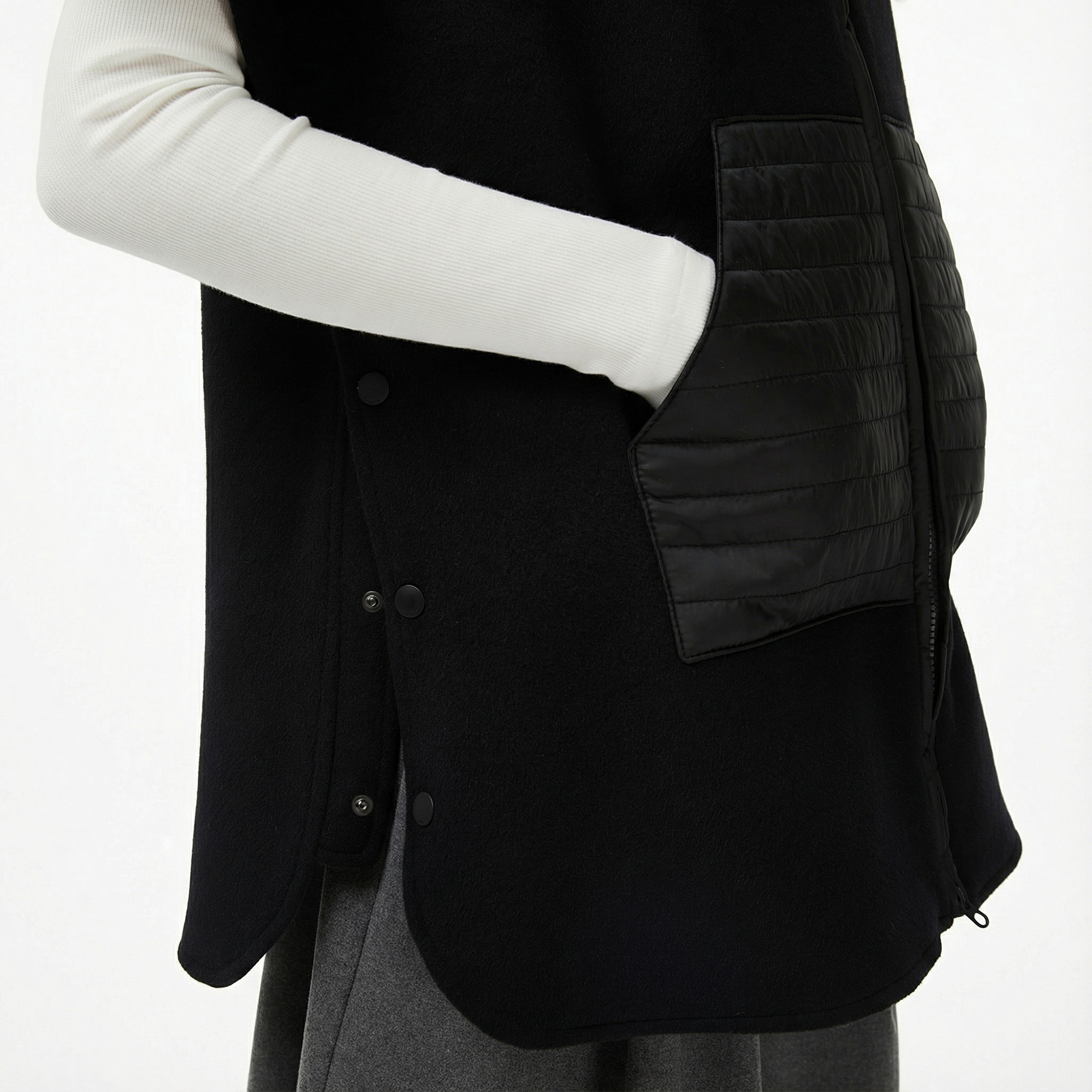 Lacoste Kadın Kapüşonlu Siyah Mont