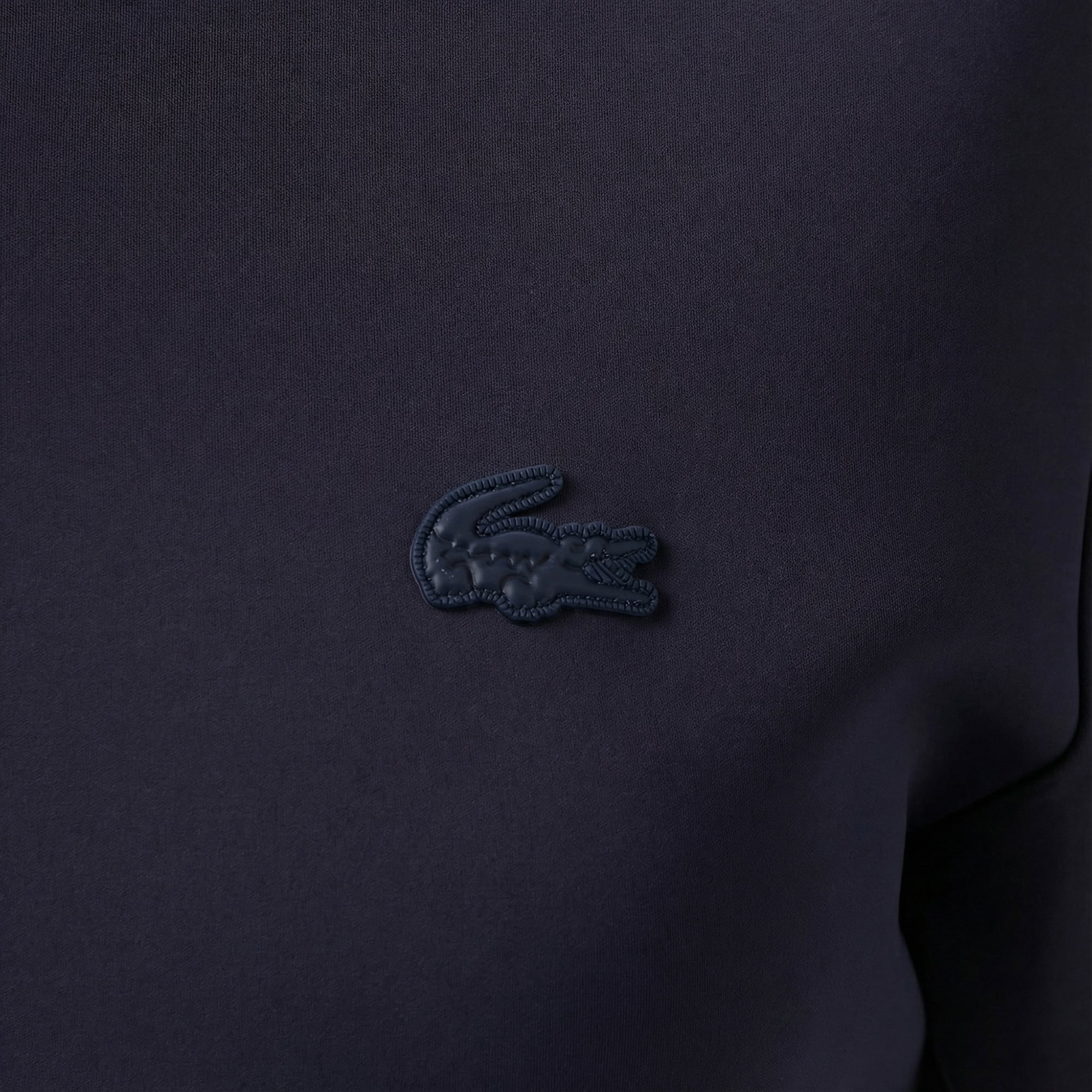 Lacoste Kadın Classic Fit Kısa Kollu Dik Yaka Koyu Mavi Elbise