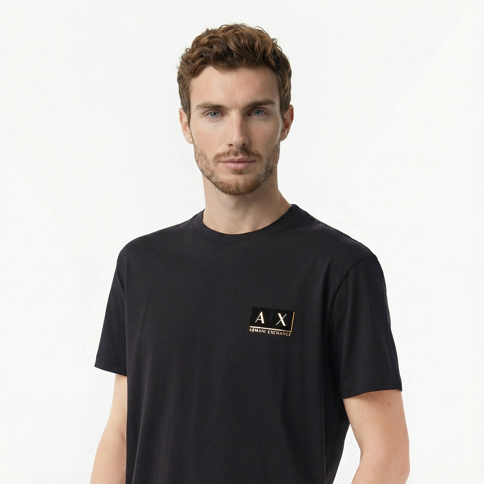Armani Exchange Erkek Siyah / Altın T-Shirt