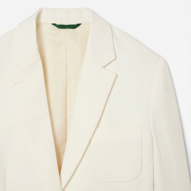  Lacoste Kadın Relaxed Fit Krem Blazer Ceket