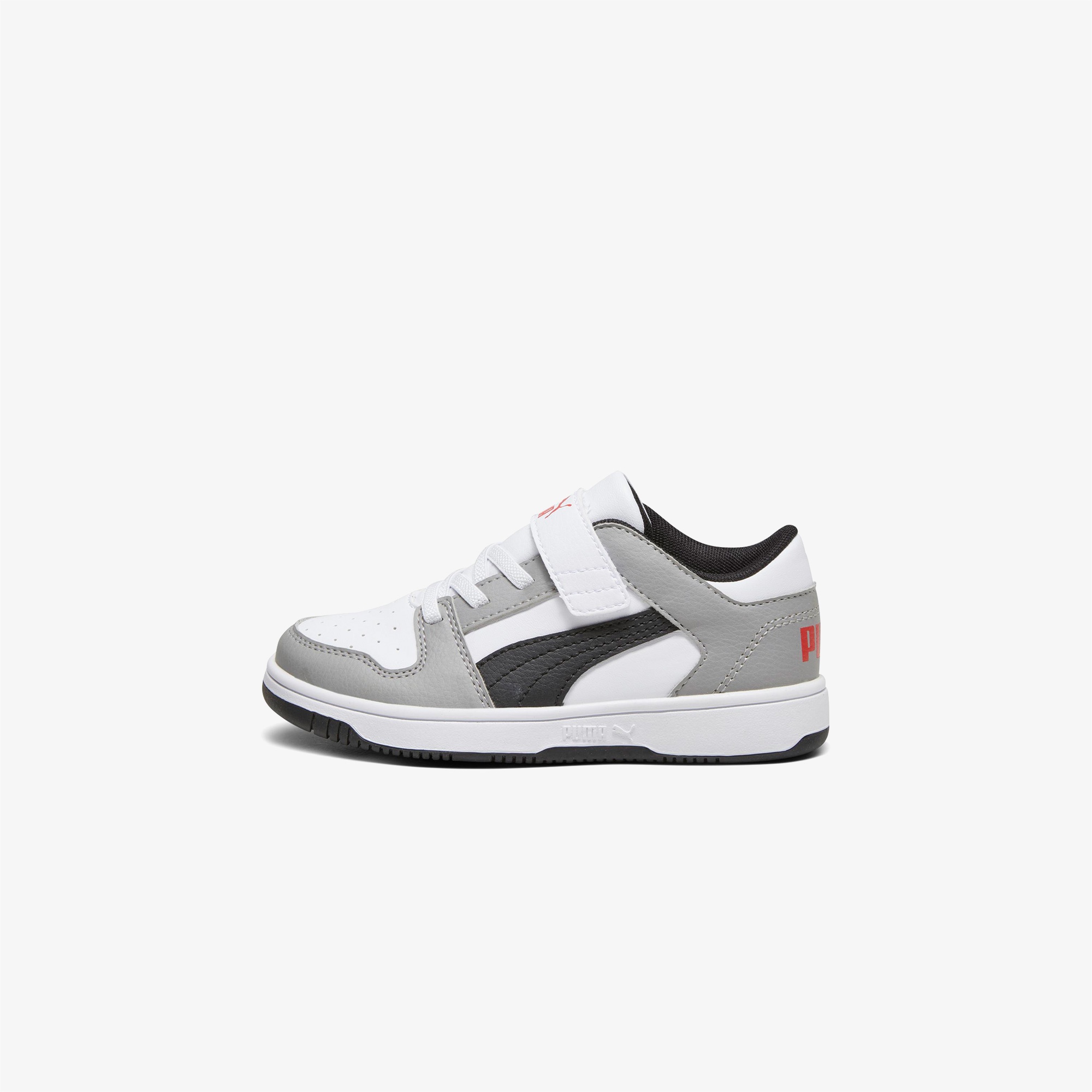 Puma Rebound Layup Low Çocuk Gri Spor Ayakkabı