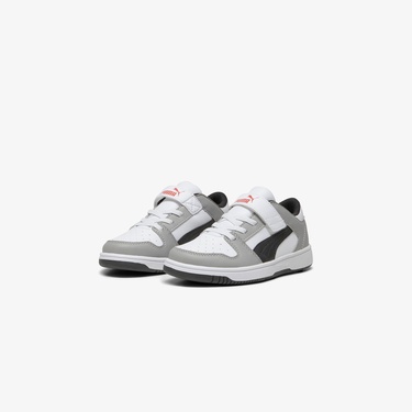  Puma Rebound Layup Low Çocuk Gri Spor Ayakkabı