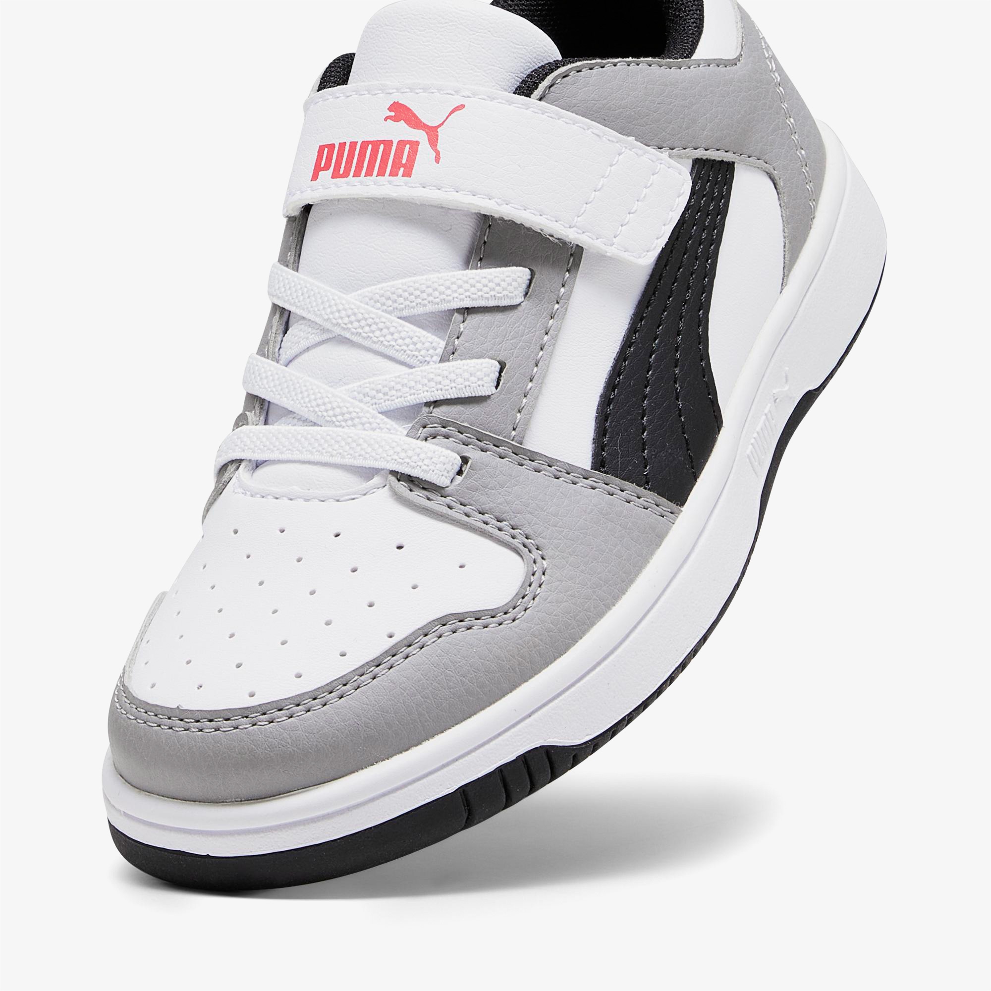 Puma Rebound Layup Low Çocuk Gri Spor Ayakkabı