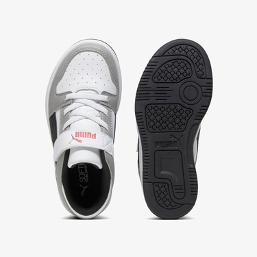  Puma Rebound Layup Low Çocuk Gri Spor Ayakkabı