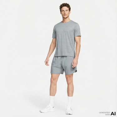  Nike Dri-Fit Stride 7 İnç Bf Erkek Gri Şort
