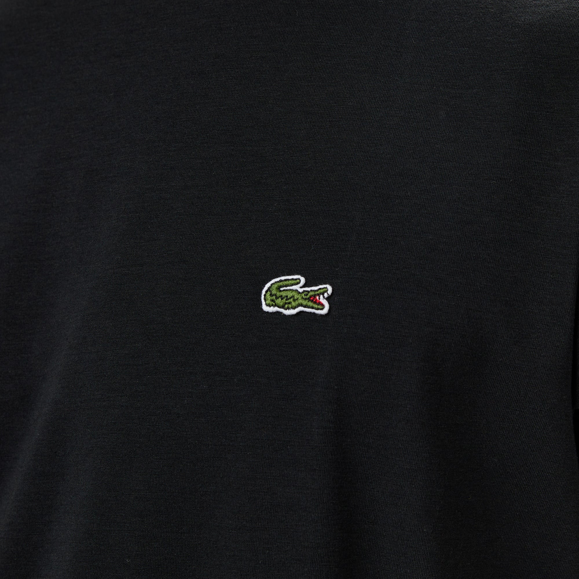 Lacoste Erkek Slim Fit Bisiklet Yaka Siyah T-Shirt