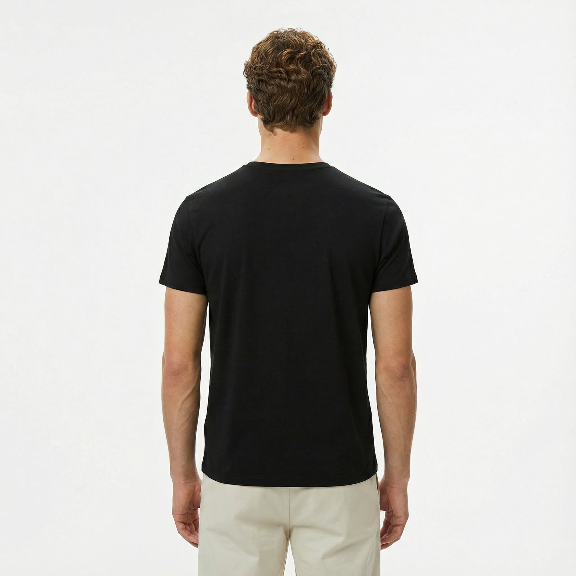 Lacoste Erkek Slim Fit Bisiklet Yaka Siyah T-Shirt