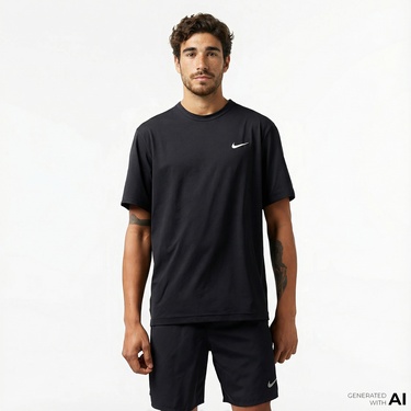  Nike Dri-Fit Hyverse Erkek Siyah T-Shirt