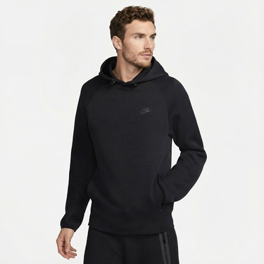  Nike Tech Fleece Pullover Erkek Siyah Hoodie