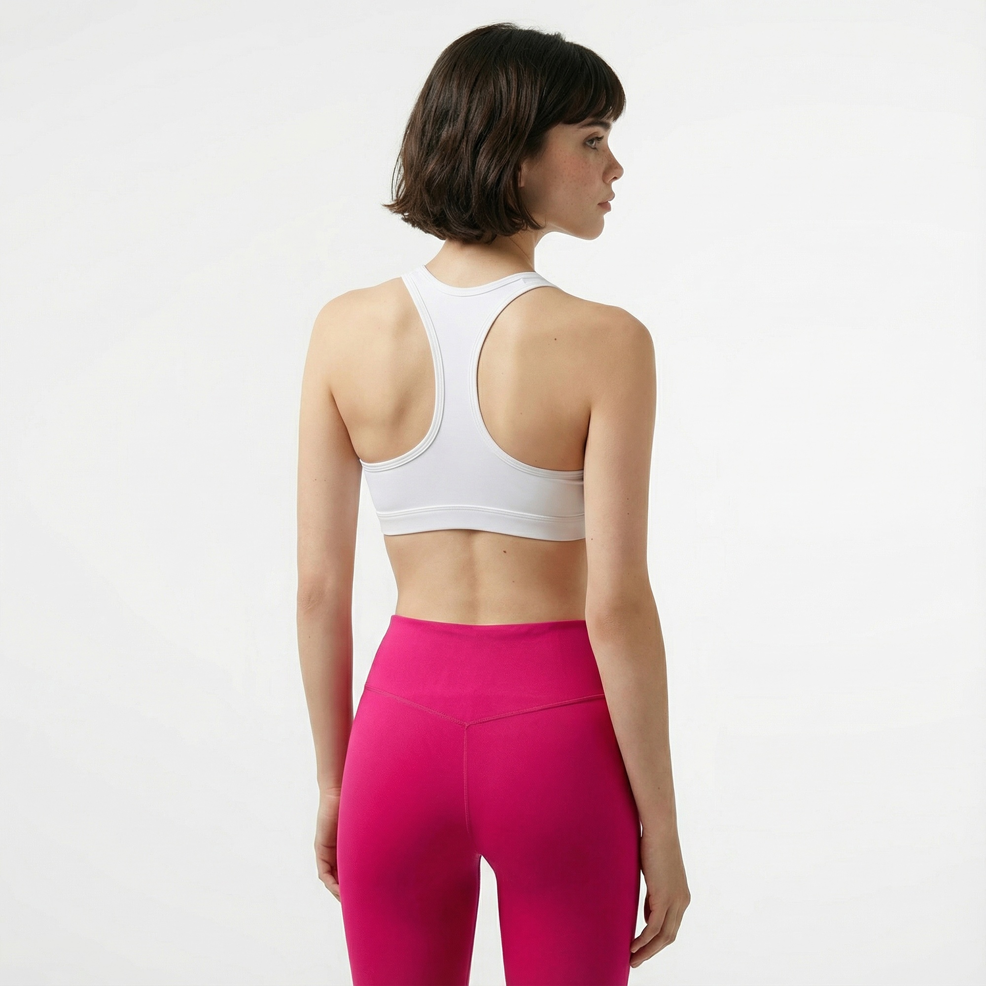 Nike Swoosh Med Sport Kadın Beyaz Bra