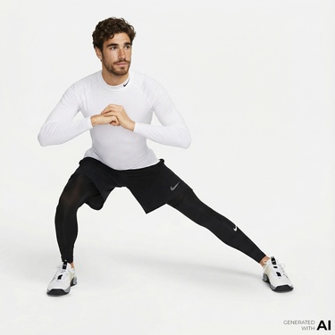  Nike Pro Dri-Fit Erkek Siyah Tayt