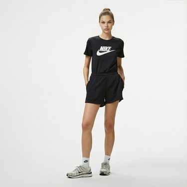  Nike Sportswear Essential Icon Futuraa Kadın Siyah T-Shirt