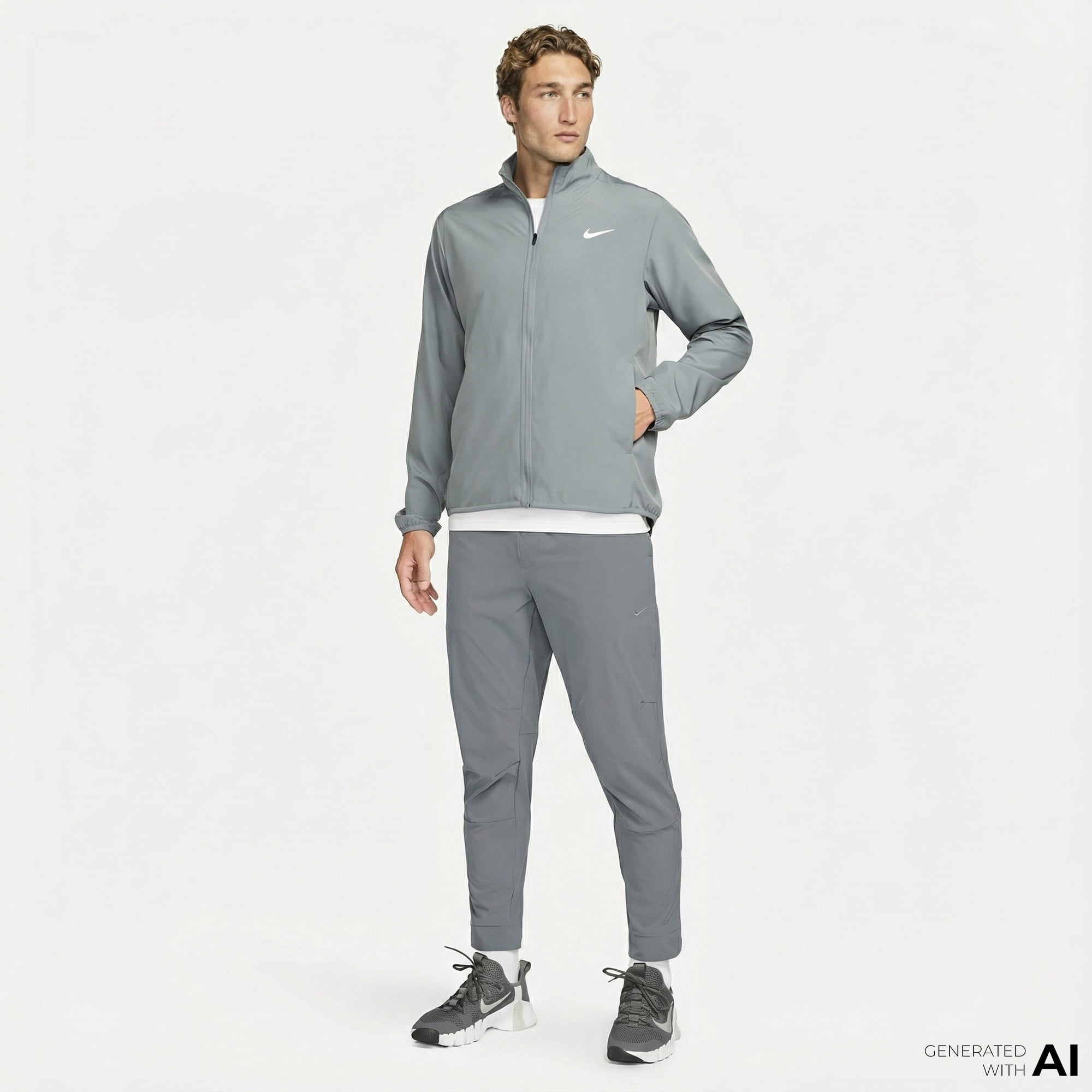 Nike Dri-Fit Unlimited Erkek Gri Eşofman Altı