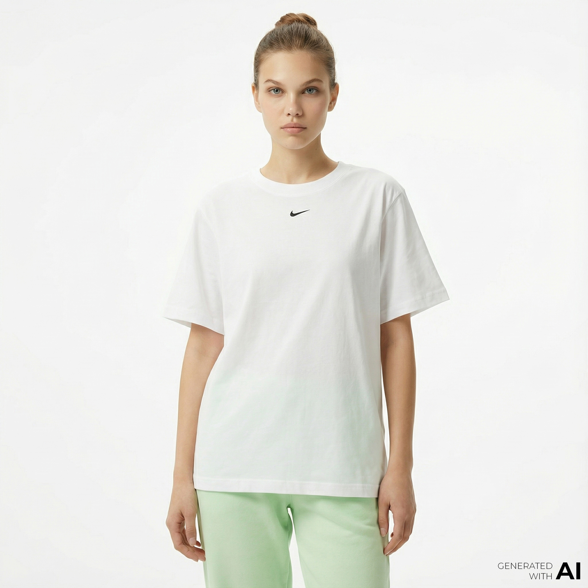  Nike Sportswear Essential Kadın Beyaz T-Shirt