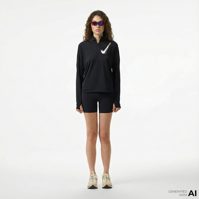  Nike Zenvy High Rise 13 cm Kadın Siyah Şort