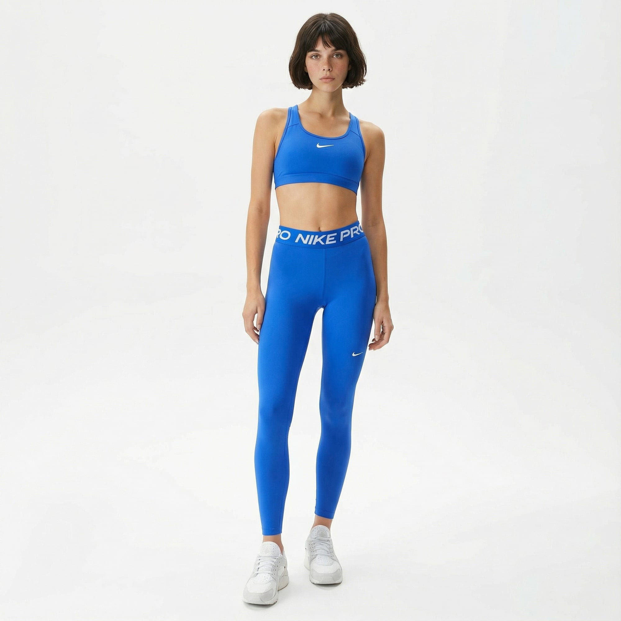 Nike Swoosh Medium Support Kadın Mavi Bra