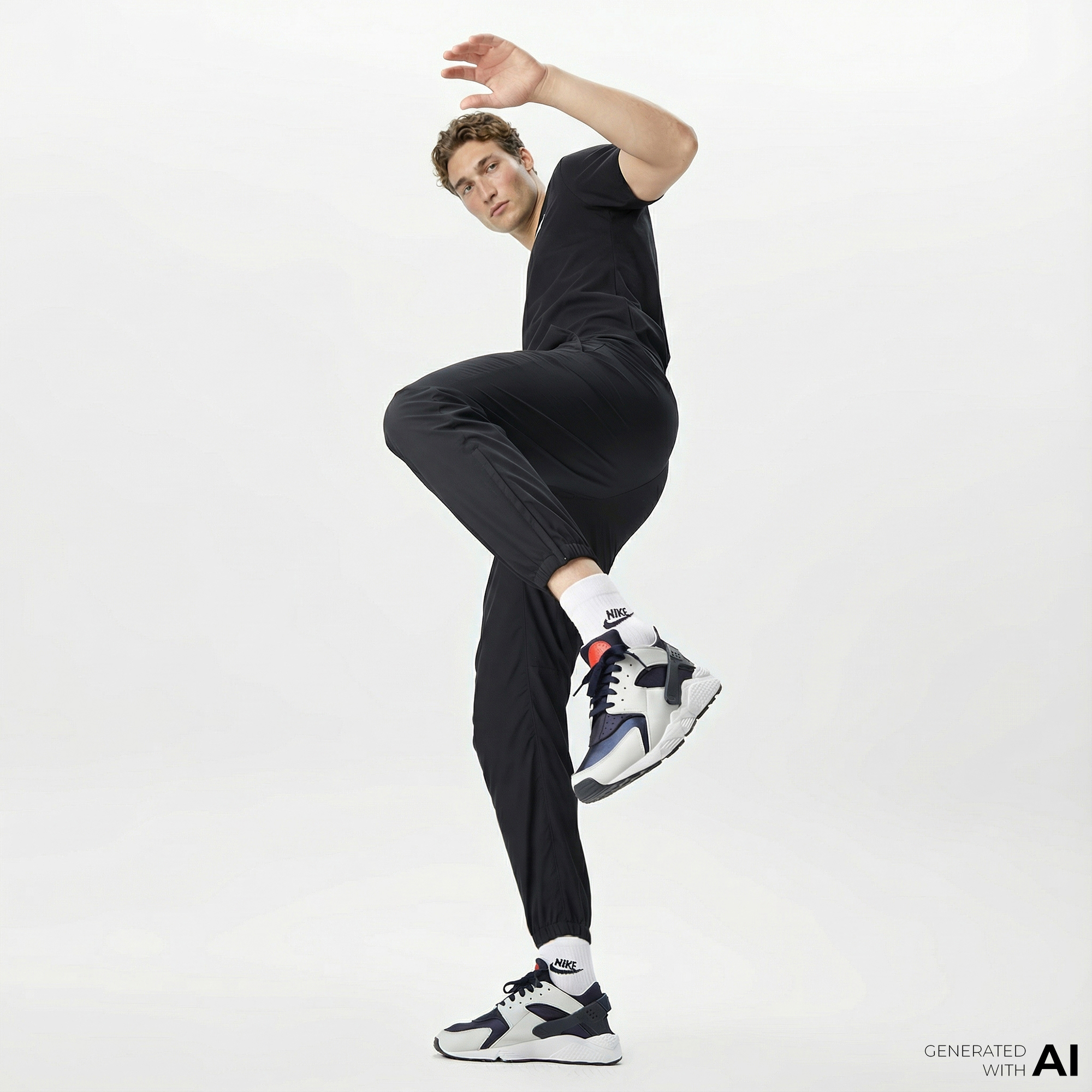  Nike Dri-Fit Form Erkek Siyah Eşofman Altı