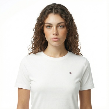  Tommy Hilfiger Cody Kadın Beyaz T-Shirt