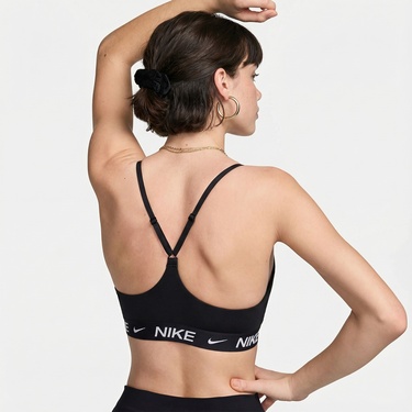  Nike Dri-Fit Indy Hafif Destekli Kadın Siyah Bra