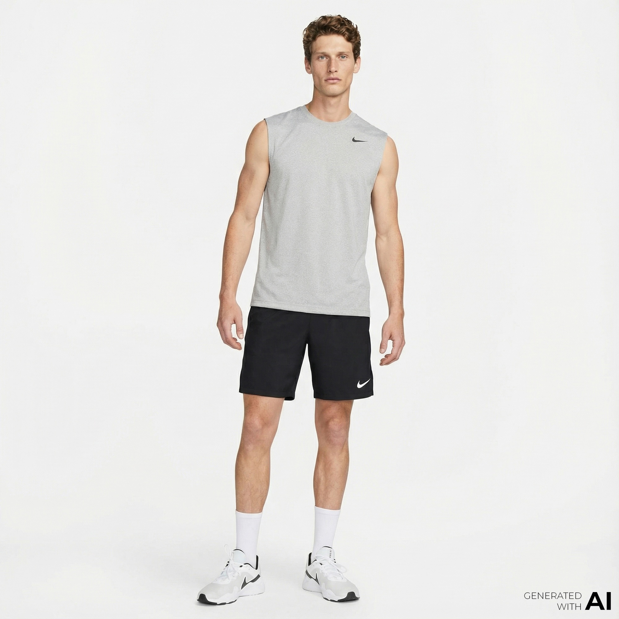 Nike Dri-Fit Sl Reset Erkek Gri Kolsuz T-Shirt
