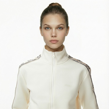  Guess Britney Kadın Beyaz Sweatshirt