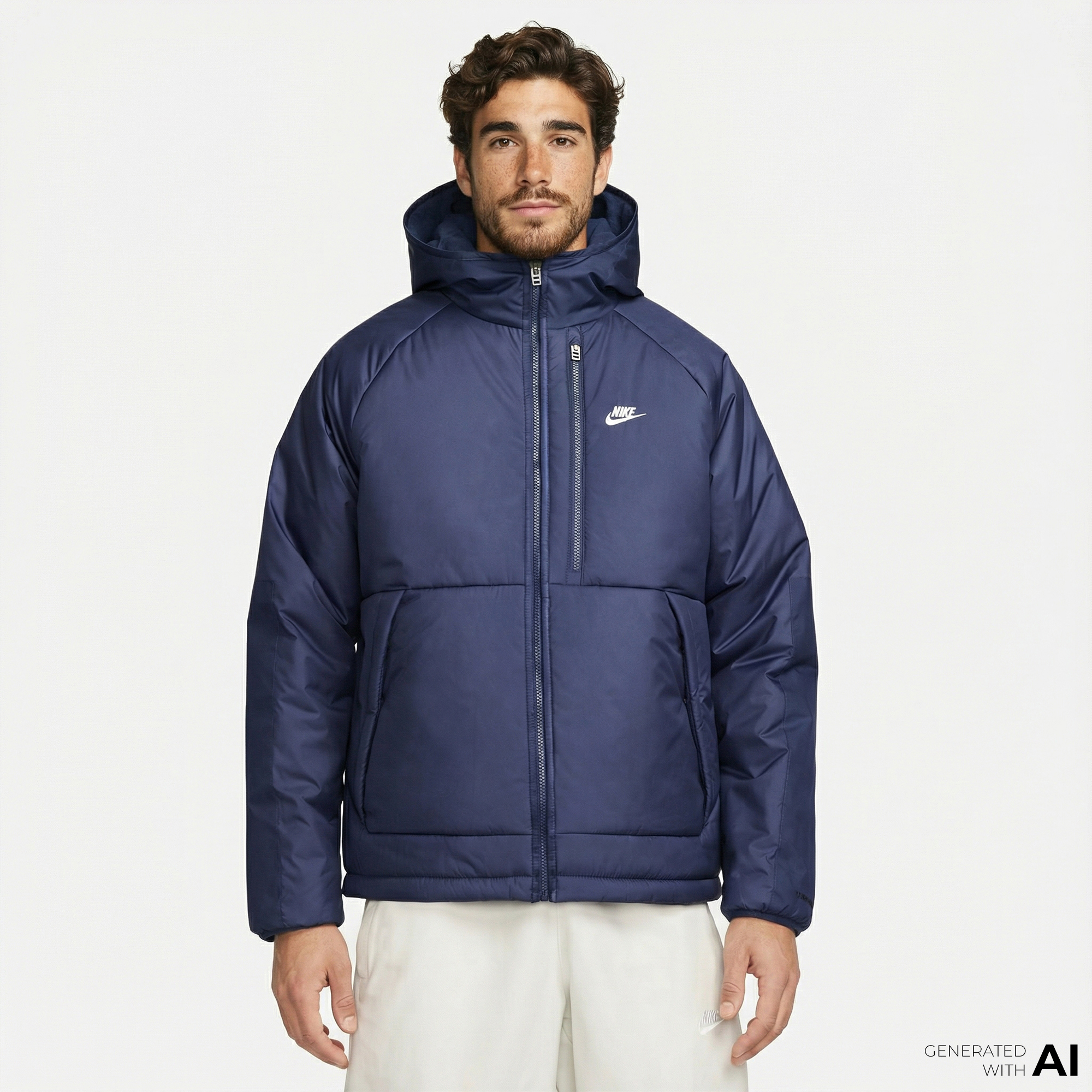  Nike Sportswear Therma-Fit Repel Erkek Lacivert Mont