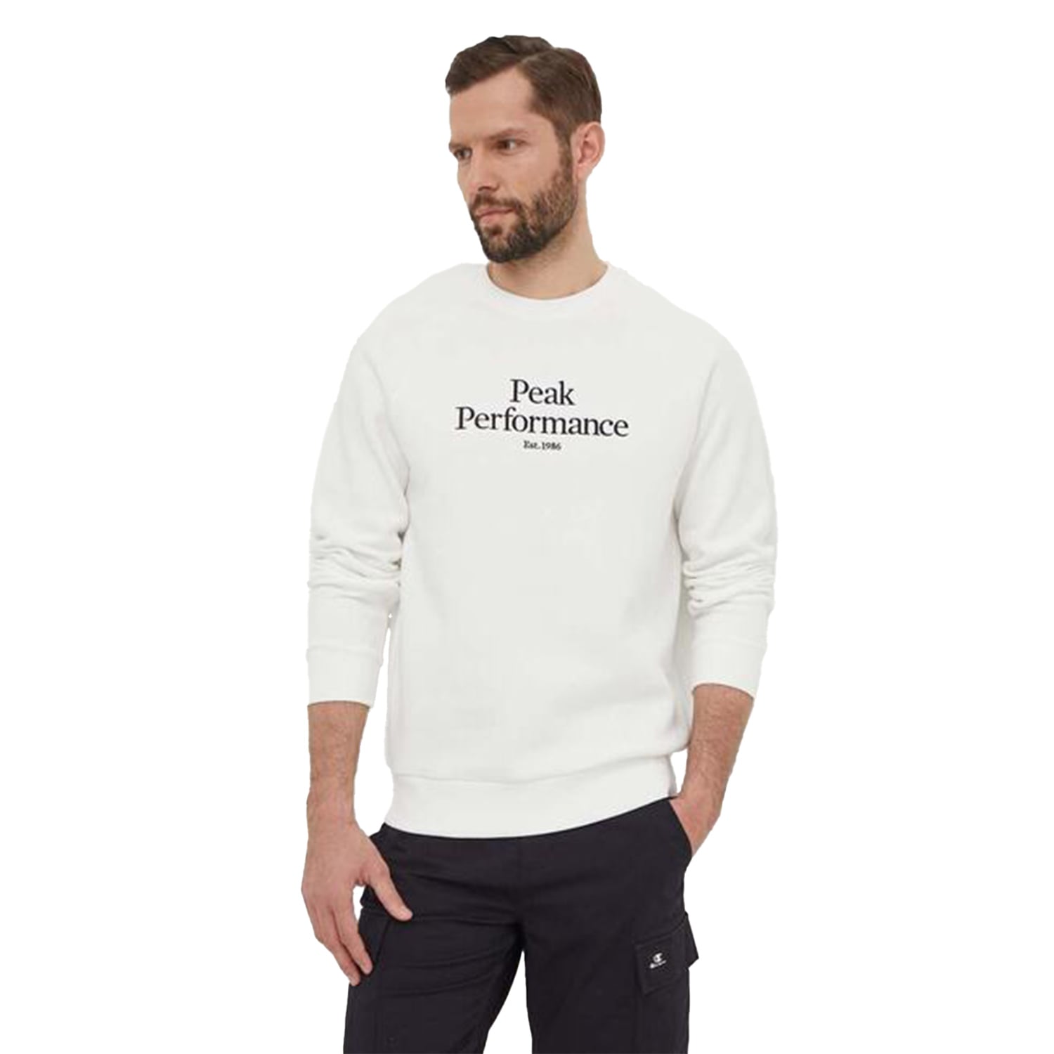  Peak Performance Original Crew Erkek Beyaz Tişört