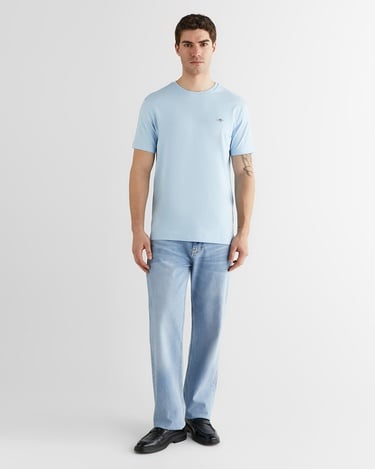  GANT Erkek Mavi Bisiklet Yaka Regular Fit T-Shirt