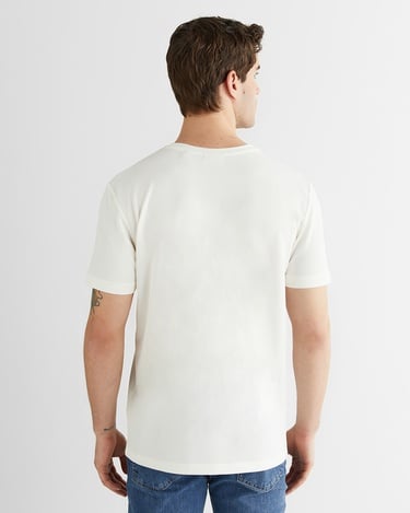  GANT Erkek Beyaz Bisiklet Yaka Regular Fit T-Shirt