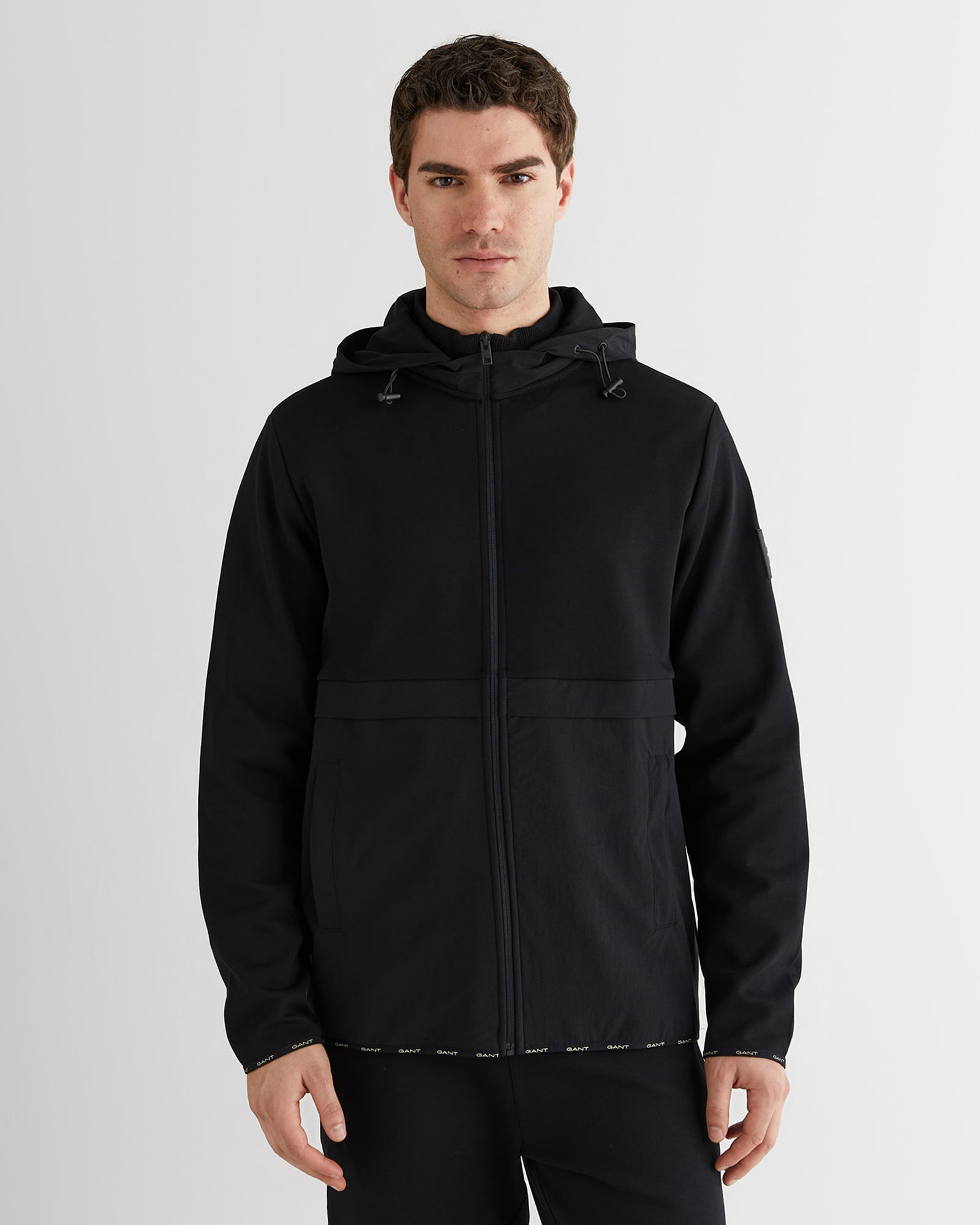  GANT Erkek Siyah Fermuarlı Hırka