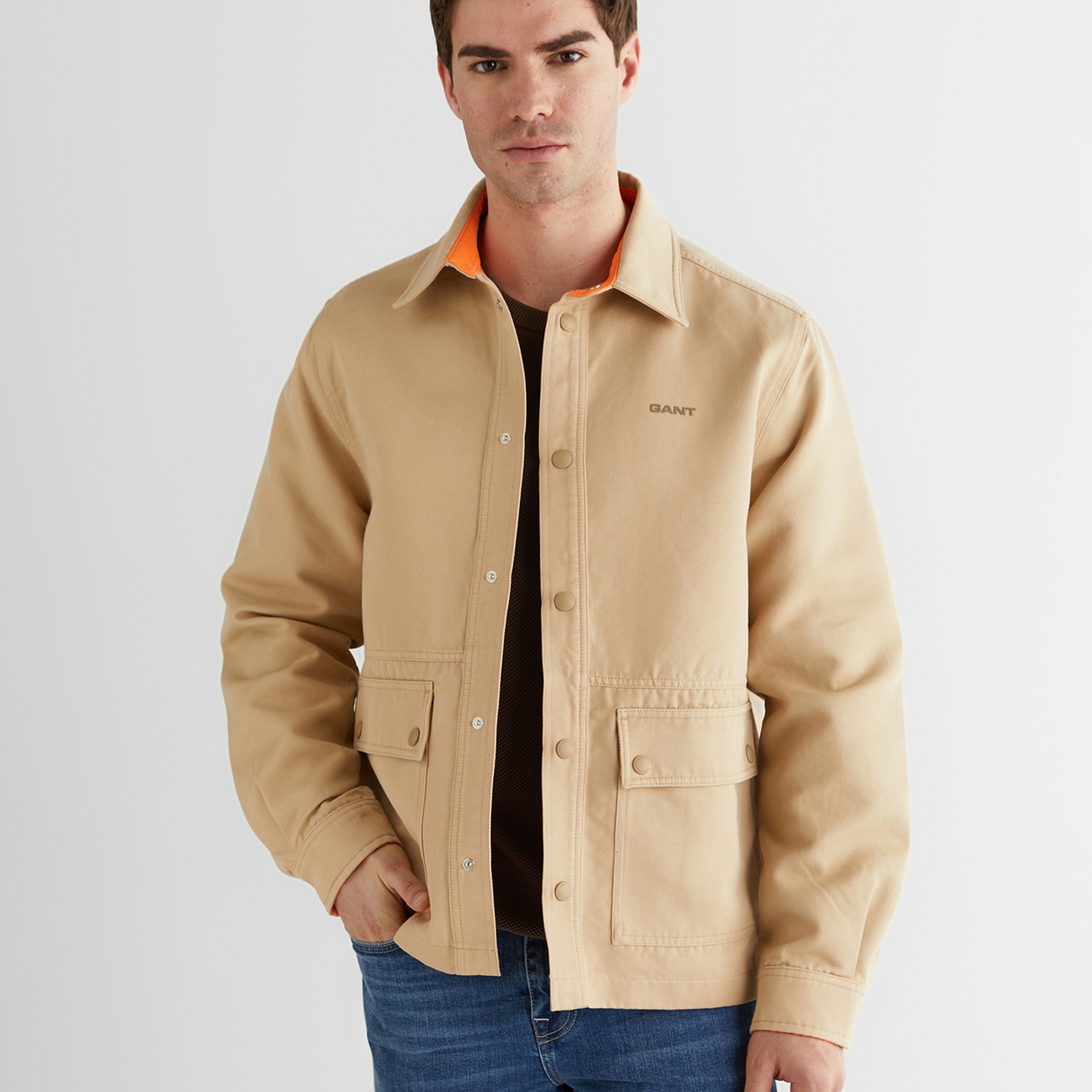 GANT Erkek Bej Gömlek Yaka Ceket