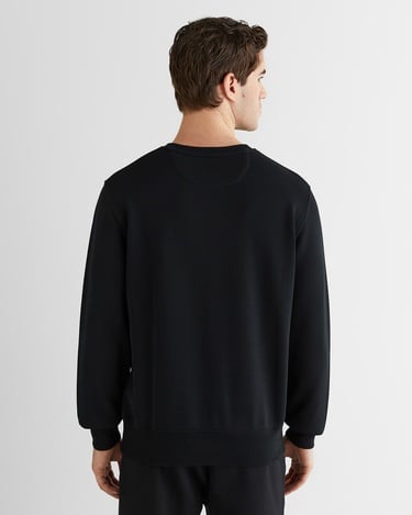  GANT Erkek Siyah Regular Fit Bisiklet Yaka Sweatshirt