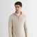 GANT Erkek Bej Regular Fit Yarım Fermuarlı Triko