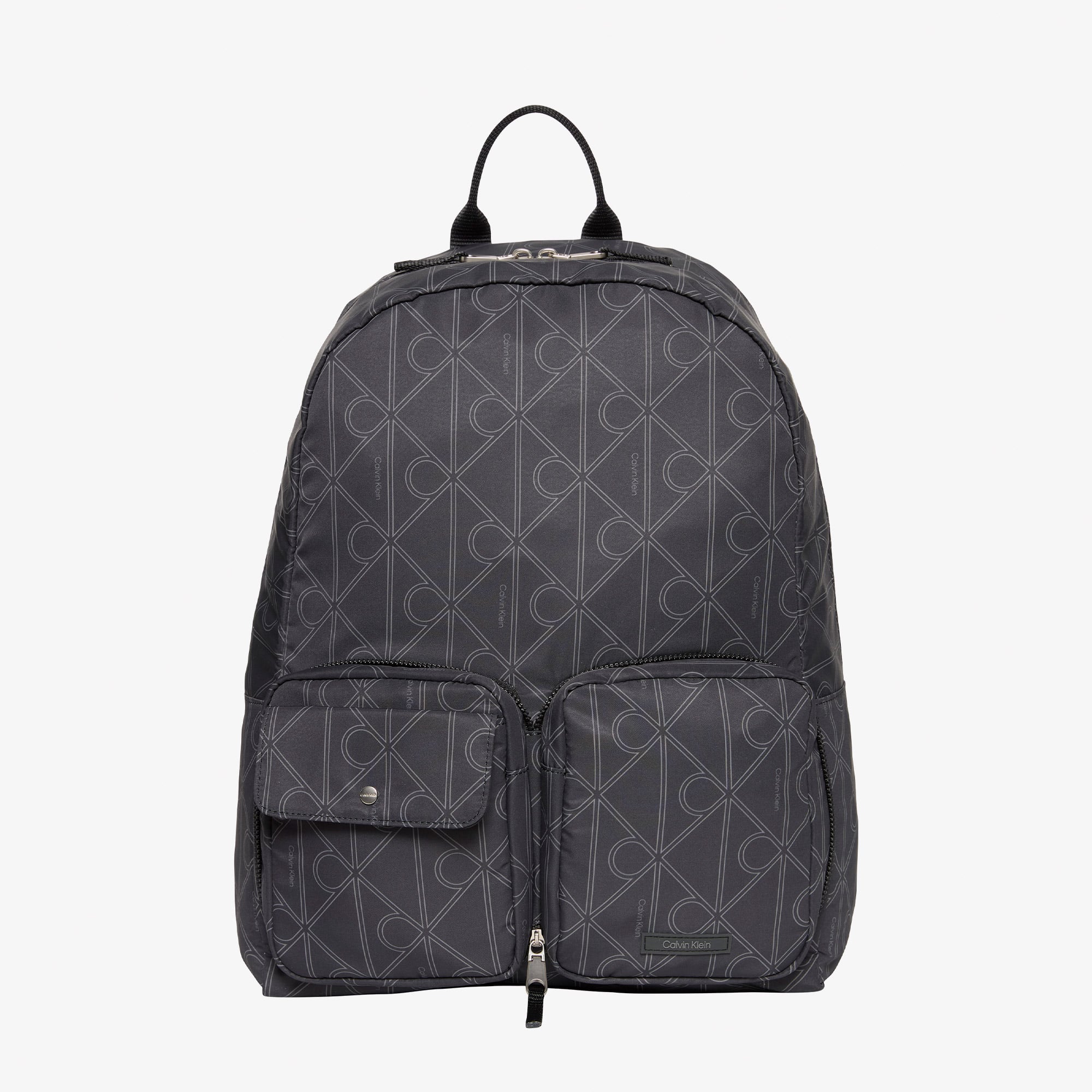  Calvin Klein Printed Emblem Nylon Erkek Gri Tote Çanta