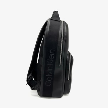  Calvin Klein Webbing Strap Round Erkek Siyah Sırt Çantası