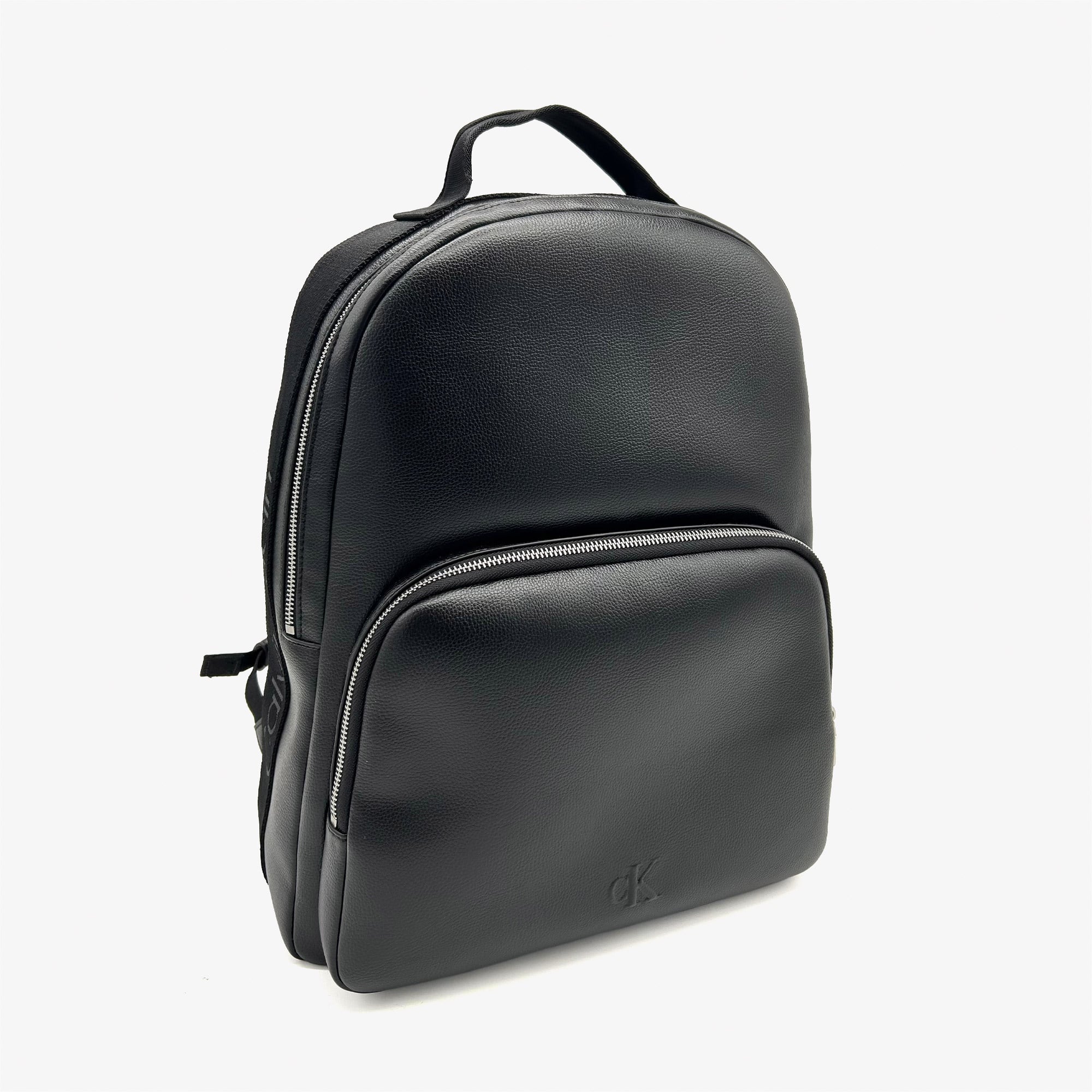 Calvin Klein Webbing Strap Round Erkek Siyah Sırt Çantası