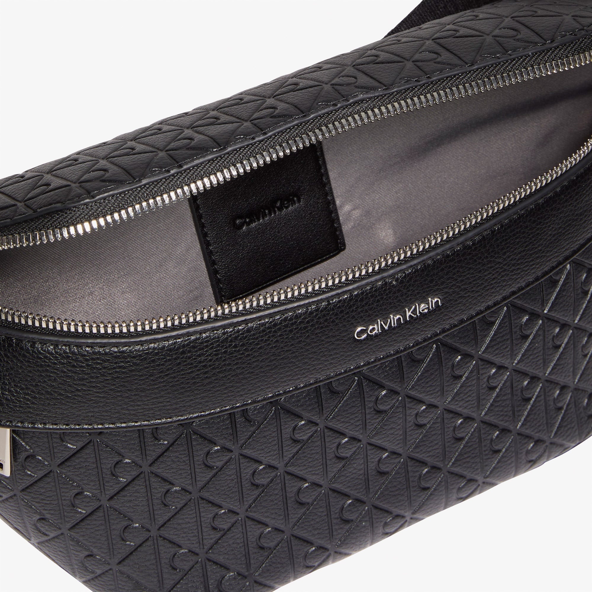 Calvin Klein Emblem Emboss Waistbag Erkek Siyah Bel Çantası