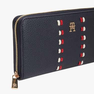  Tommy Hilfiger Icon Corp Kadın Lacivert Cüzdan