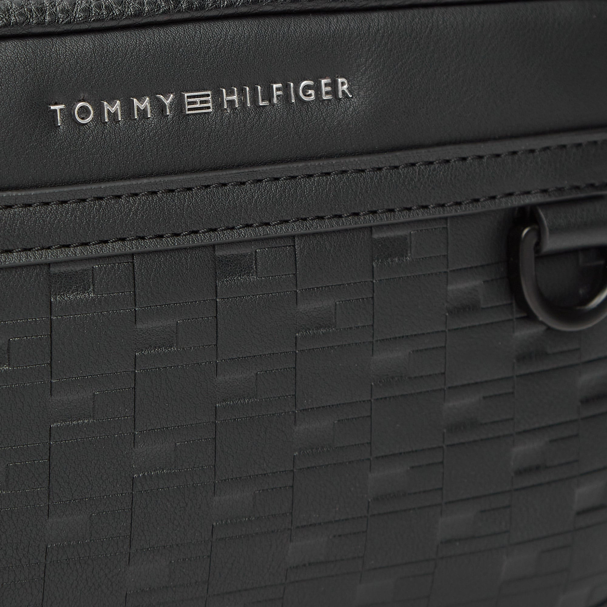 Tommy Hilfiger Modern Monogram Erkek Siyah Sırt Çantası